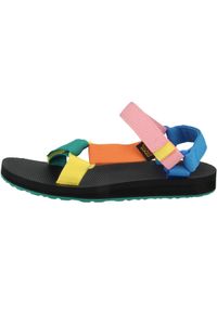 Buty do chodzenia damskie Teva Original Universal. Zapięcie: rzepy. Kolor: wielokolorowy, niebieski. Materiał: materiał, syntetyk, tkanina. Sport: turystyka piesza