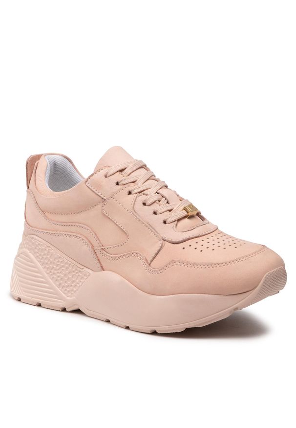 Sneakersy Eva Longoria EL-36-05-000725 421. Kolor: różowy. Materiał: nubuk, skóra