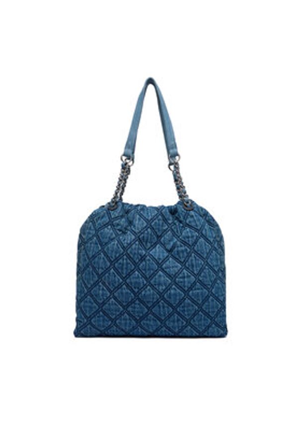 TOMMY HILFIGER - Tommy Hilfiger Torebka Th Feminine Tote Denim AW0AW18866 Niebieski. Kolor: niebieski