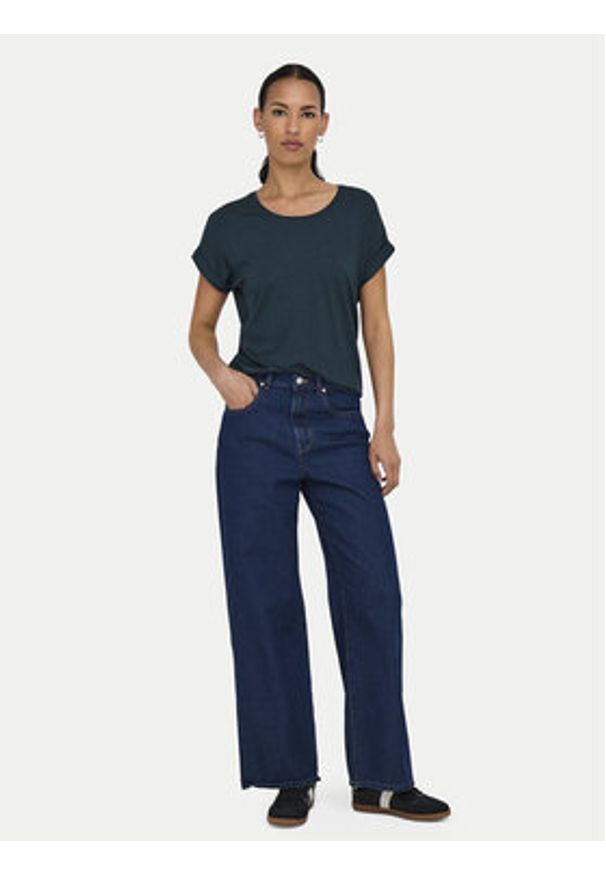 only - ONLY T-Shirt Moster 15106662 Zielony Regular Fit. Kolor: zielony. Materiał: wiskoza