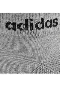 Adidas - adidas Skarpety Niskie Unisex Linear Ankle Socks Cushioned Socks 3 Pairs IC1304 Szary. Kolor: szary. Materiał: bawełna #4