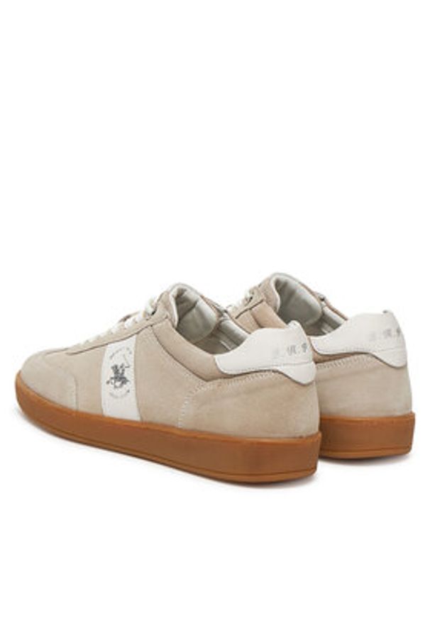 Beverly Hills Polo Club Sneakersy WI44-VOUN-01 Beżowy. Kolor: beżowy. Materiał: skóra, zamsz