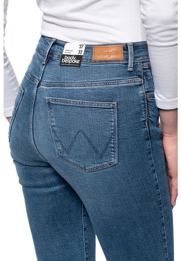 Wrangler - SPODNIE DAMSKIE WRANGLER HIGH RISE SKINNY SAND STORM W27HJP14U 112128092