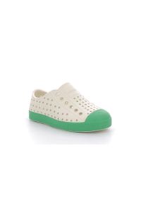 Native Shoes - Trampki dziecięce NATIVE JEFFERSON JUNIOR buty do chodzenia. Kolor: zielony, biały, wielokolorowy. Sport: turystyka piesza