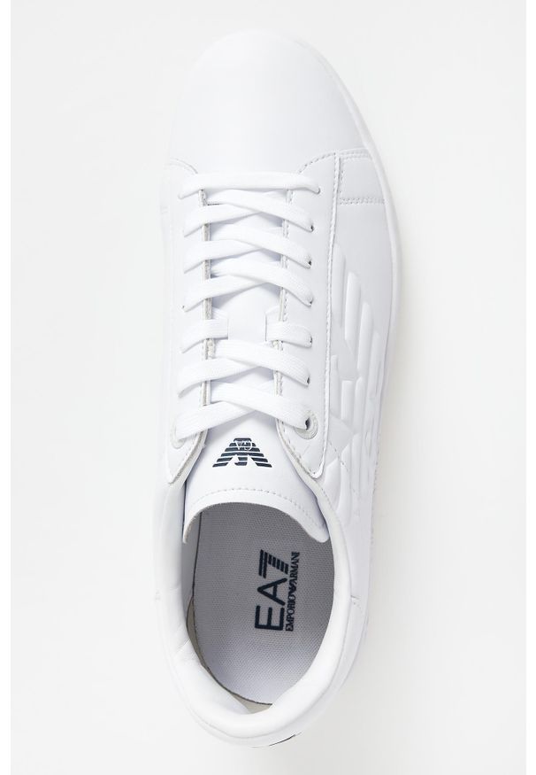 EA7 Emporio Armani - Sneakersy męskie skórzane EA7 EMPORIO ARMANI. Materiał: skóra