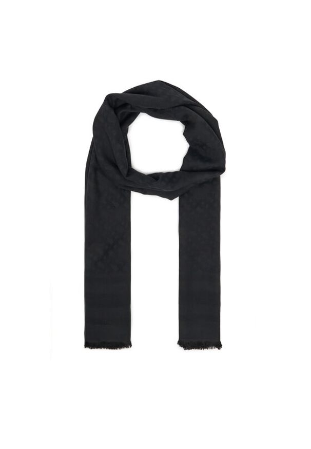 BOSS Szal Maddyson 50545663 Czarny. Kolor: czarny. Materiał: jedwab