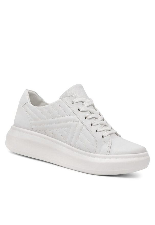 Sergio Bardi Sneakersy WI16-B1027-01SB Biały. Kolor: biały. Materiał: skóra