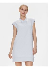 Guess Sukienka codzienna Cheri V4RK00 KBSL0 Błękitny Regular Fit. Okazja: na co dzień. Kolor: niebieski. Materiał: syntetyk. Typ sukienki: proste. Styl: casual