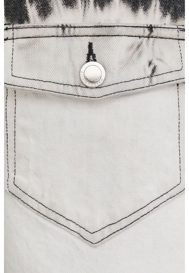 Silvian Heach kurtka jeansowa damska kolor szary przejściowa. Kolor: szary. Materiał: jeans