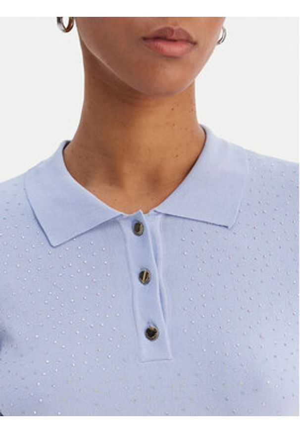 Fracomina Sweter FR26ST7003K524R9 Błękitny Regular Fit. Kolor: niebieski. Materiał: syntetyk