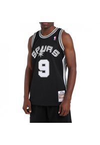 Mitchell & Ness - Koszulka męska do koszykówki Mitchell & NBA San Antonio Spurs Spurs Tony Parker. Kolor: czarny. Sport: koszykówka