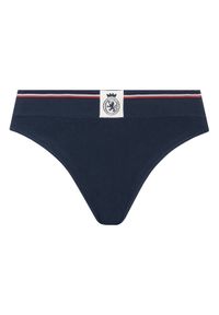TOMMY HILFIGER - Tommy Hilfiger Stringi UW0UW06063 Granatowy. Kolor: niebieski. Materiał: bawełna