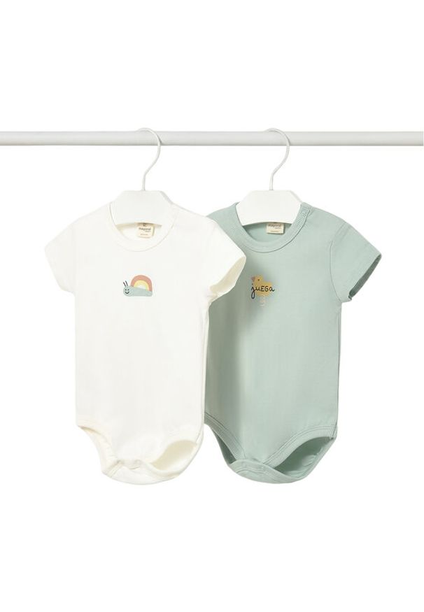 Mayoral Komplet body dziecięcych 1739 Zielony. Kolor: zielony. Materiał: bawełna