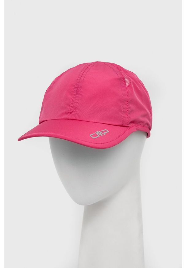 CMP czapka kolor różowy z nadrukiem. Kolor: różowy. Wzór: nadruk