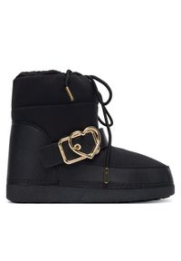 Love Moschino - LOVE MOSCHINO Śniegowce JA24432G0NISK00A Czarny. Kolor: czarny. Materiał: materiał