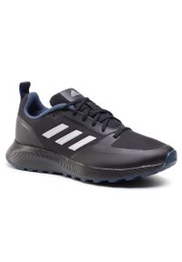 Adidas - Buty adidas Runfalcon 2.0 Tr FZ3578 Cblack/Silvmt/Crenav. Kolor: czarny. Materiał: materiał #1
