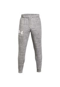 Spodnie męskie Under Armour Ua Rival Terry Jogger. Kolor: szary. Materiał: dresówka. Sport: fitness