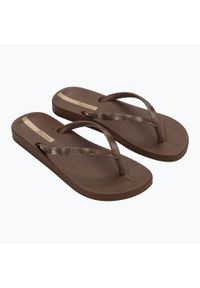 Japonki damskie Ipanema Mesh IX. Kolor: brązowy. Materiał: mesh