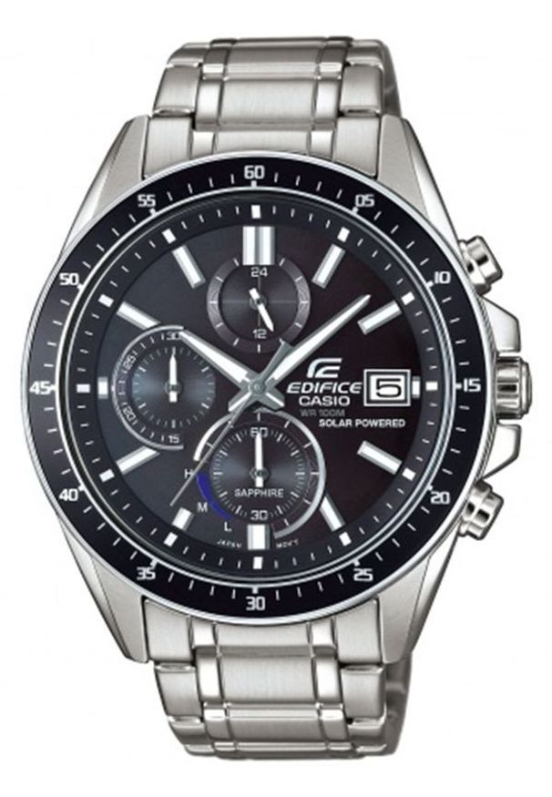 Zegarek Casio Męski Zegarek Edifice EFS-S510D-1AVUEF Szafirowy Chronograf Solarny. Kolor: niebieski