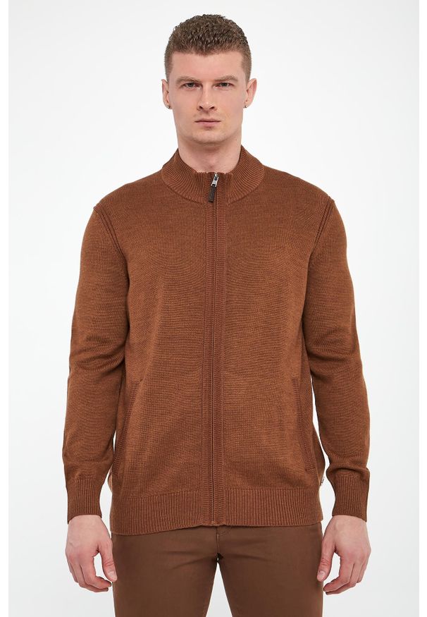 Sweter męski z wełną Jake BRAX. Materiał: wełna