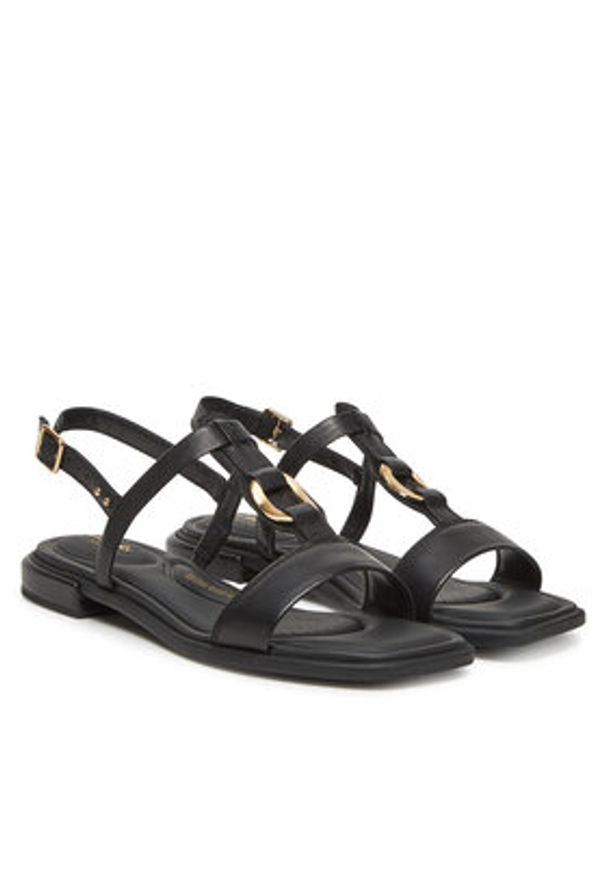 Clarks Sandały Ariany Sling 26181240 Czarny. Kolor: czarny. Materiał: skóra