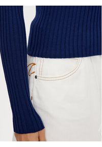Pieces Sweter Crista 17115047 Granatowy Slim Fit. Kolor: niebieski. Materiał: syntetyk #5