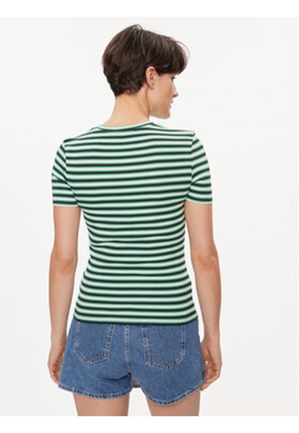 Pepe Jeans T-Shirt Jada PL505847 Zielony Regular Fit. Kolor: zielony. Materiał: bawełna