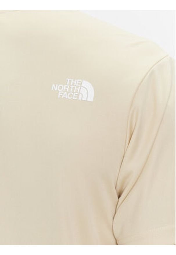 The North Face Koszulka techniczna Reaxion Easy NF0A4CDV Beżowy Regular Fit. Kolor: beżowy. Materiał: syntetyk