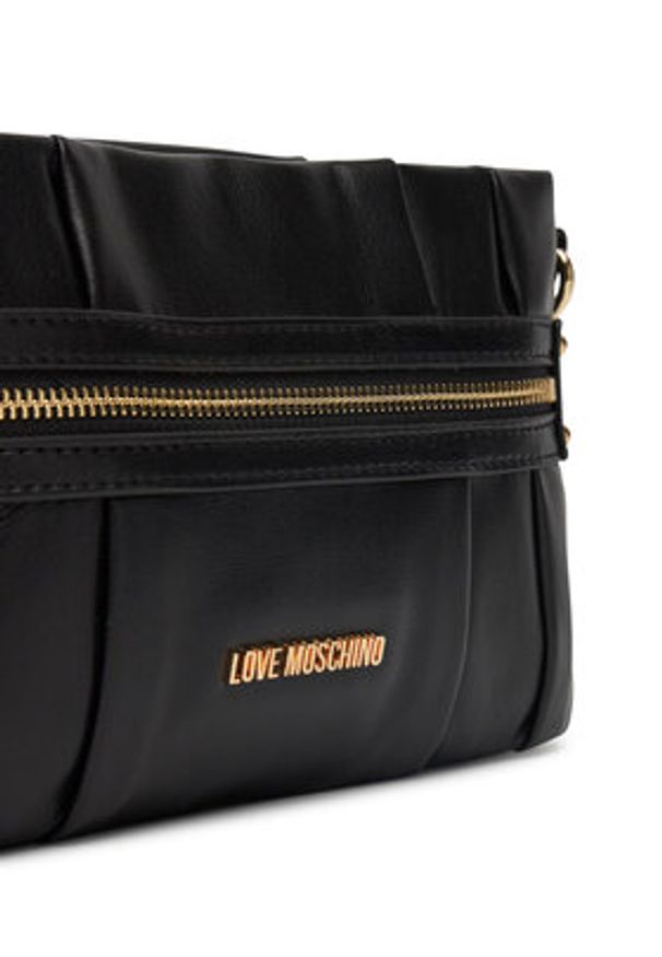 Love Moschino - LOVE MOSCHINO Torebka JC4215PP0MKB0000 Czarny. Kolor: czarny. Materiał: skórzane