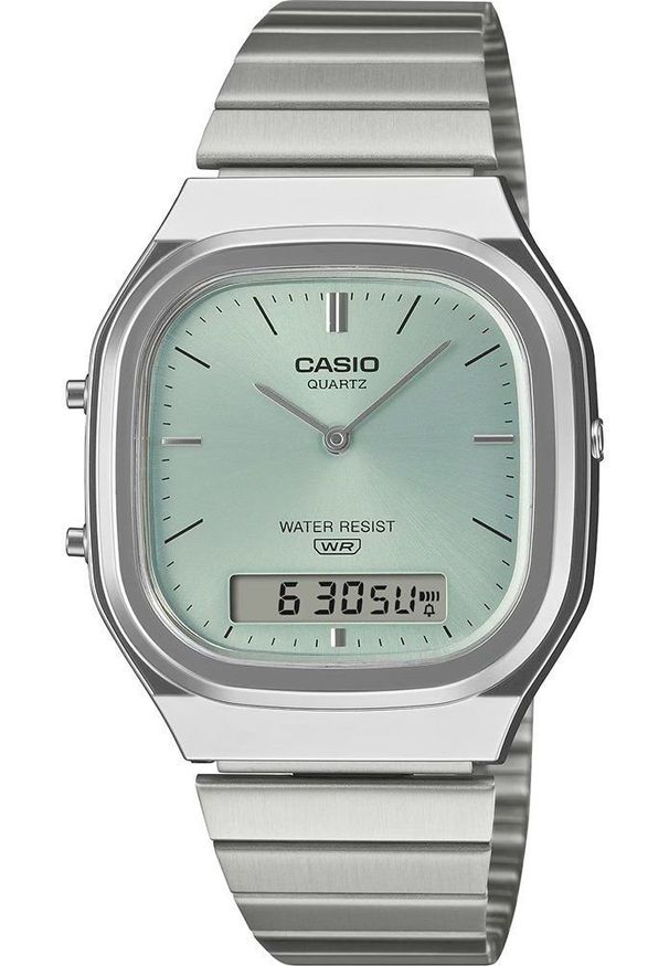 Zegarek Casio Męski Vintage Ana-Digi Tiffany Blue (AQ-240E-2ADF). Styl: vintage