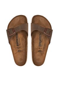Birkenstock Klapki Madrid 0040091 Brązowy. Kolor: brązowy. Materiał: skóra #4