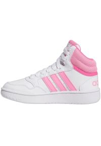 Adidas - Buty adidas Hoops 3.0 Mid K Jr IG3716. Okazja: na co dzień. Zapięcie: sznurówki. Materiał: materiał, syntetyk, guma. Szerokość cholewki: normalna #6