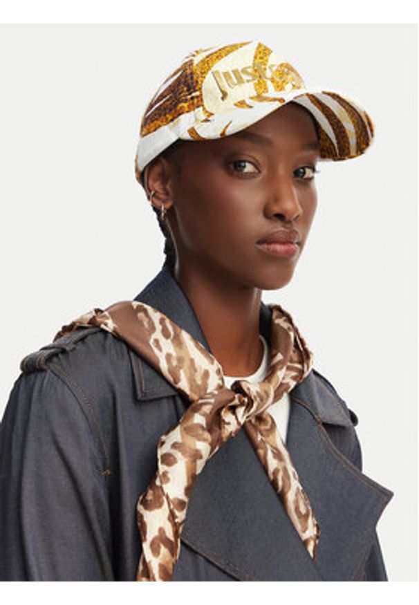 Just Cavalli Czapka z daszkiem 80RAZK20 ZG407 Beżowy. Kolor: beżowy. Materiał: bawełna