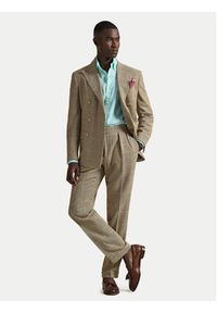 Polo Ralph Lauren Koszula 710968915501 Turkusowy Slim Fit. Typ kołnierza: polo. Kolor: turkusowy. Materiał: len #6