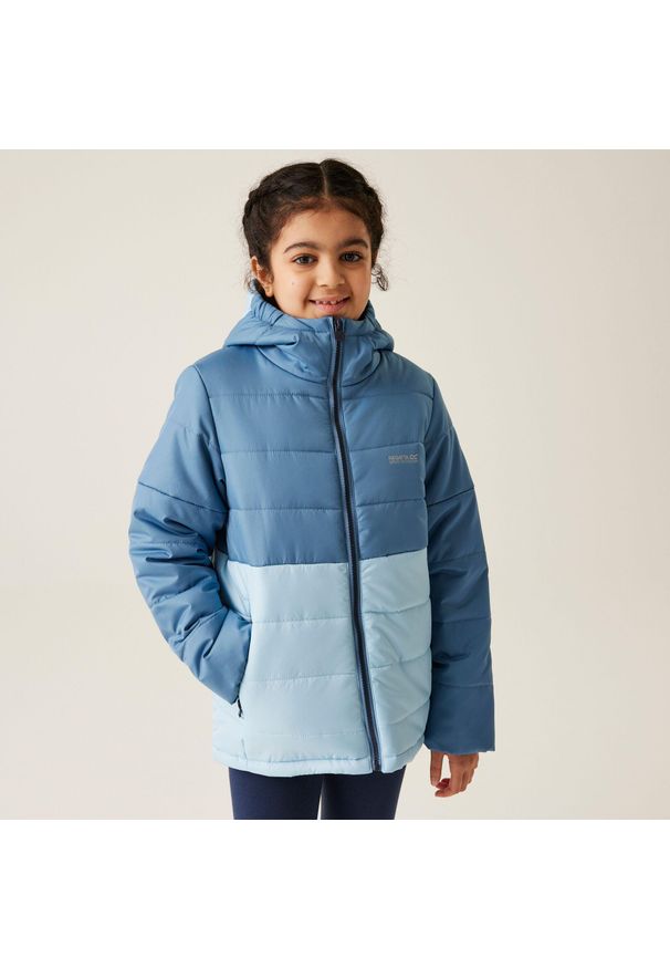 Regatta - Lofthouse VIII Dziecięca kurtka turystyczna z przegrodami. Kolor: niebieski. Styl: młodzieżowy, sportowy. Sport: turystyka piesza