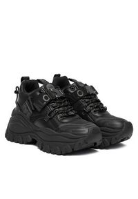 Buffalo Sneakersy Lola lace Up Com Lo 1636503 Czarny. Kolor: czarny. Materiał: skóra