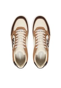 Karl Lagerfeld - KARL LAGERFELD Sneakersy Kourtney KL53026 Brązowy. Kolor: brązowy. Materiał: skóra, zamsz #6