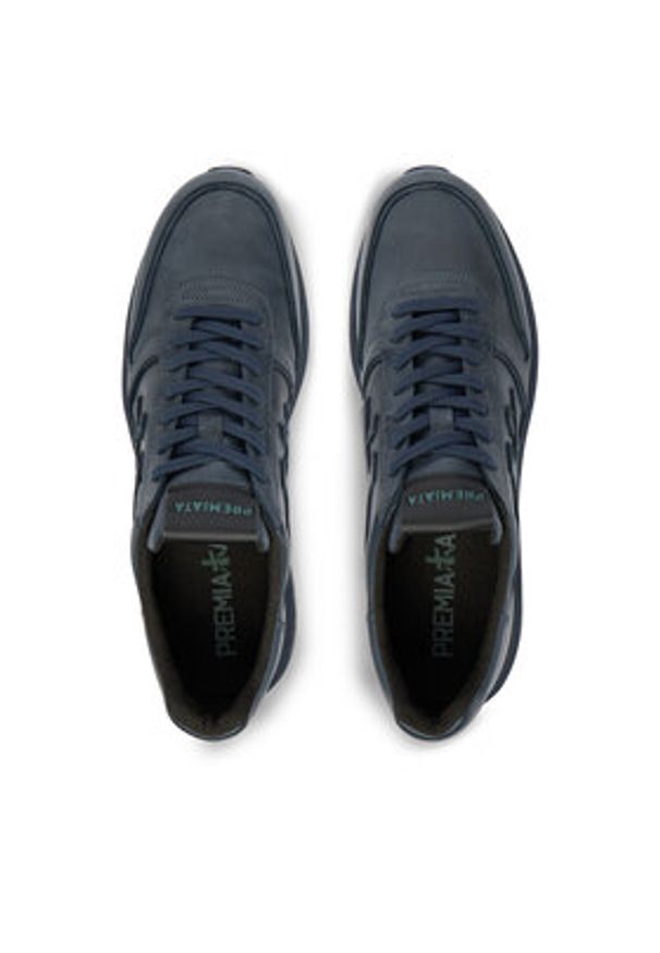 Premiata Sneakersy Mick Var 1807N Granatowy. Kolor: niebieski. Materiał: skóra