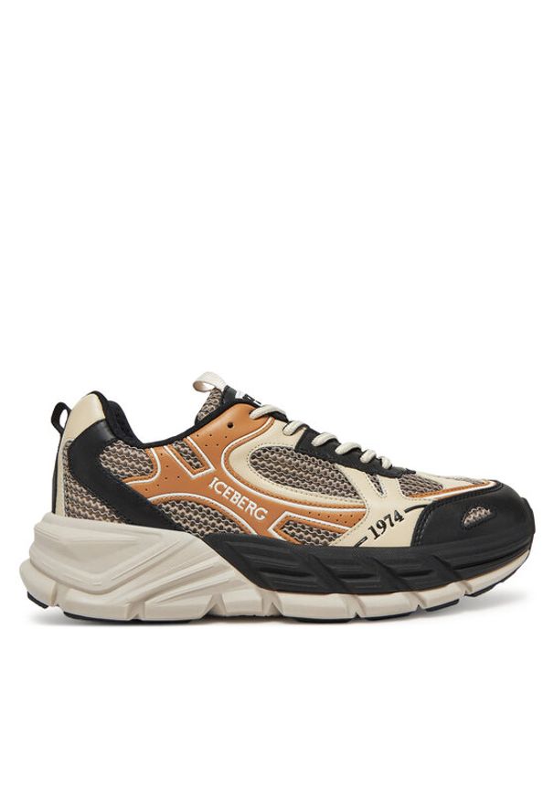 Iceberg Sneakersy IU1706 Beżowy. Kolor: beżowy. Materiał: skóra