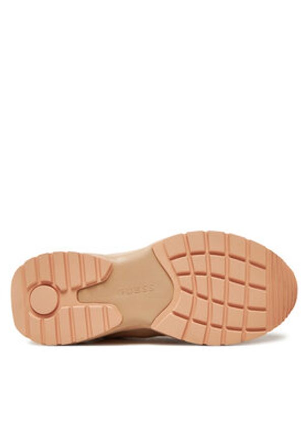 Guess Sneakersy Samnie FLFSAM FAL12 Beżowy. Kolor: beżowy. Materiał: materiał