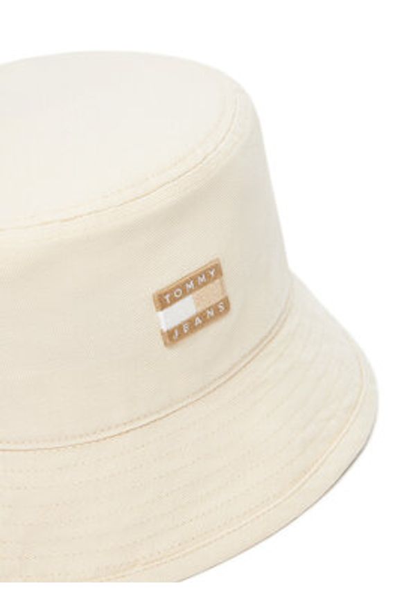 TOMMY HILFIGER - Tommy Hilfiger Kapelusz Heritage Bucket AW0AW17581 Beżowy. Kolor: beżowy. Materiał: materiał, bawełna