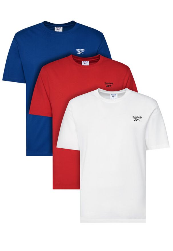 Reebok Komplet t-shirtów Woods RK25193CCM Kolorowy Regular Fit. Materiał: bawełna. Wzór: kolorowy