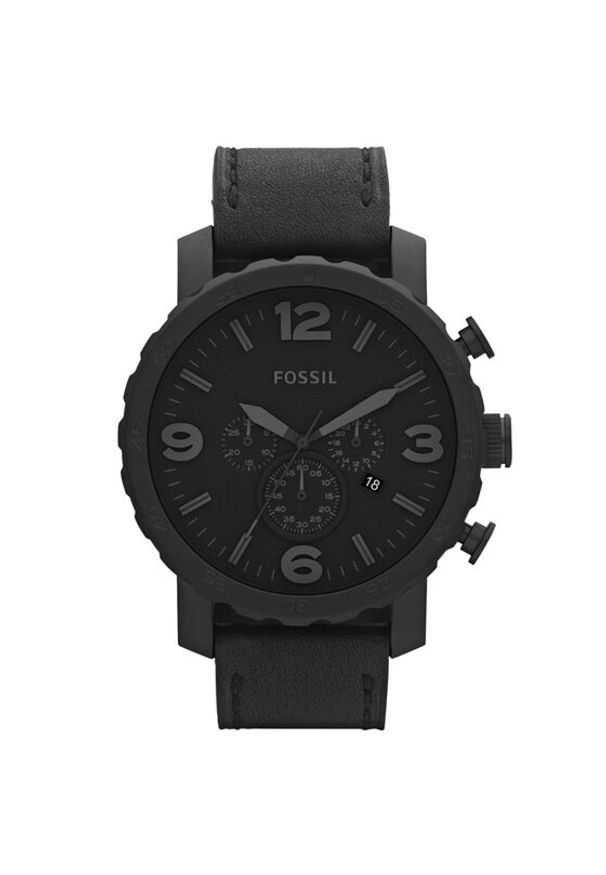 Fossil Zegarek Nate JR1354 Czarny. Kolor: czarny