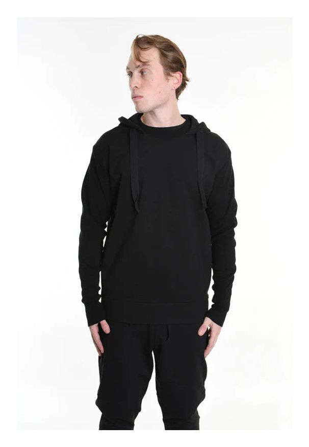 La Haine Inside Us Bluza | 3M M1167 | Mężczyzna | Czarny. Typ kołnierza: kaptur. Kolor: czarny. Materiał: wiskoza, elastan, poliamid. Styl: sportowy