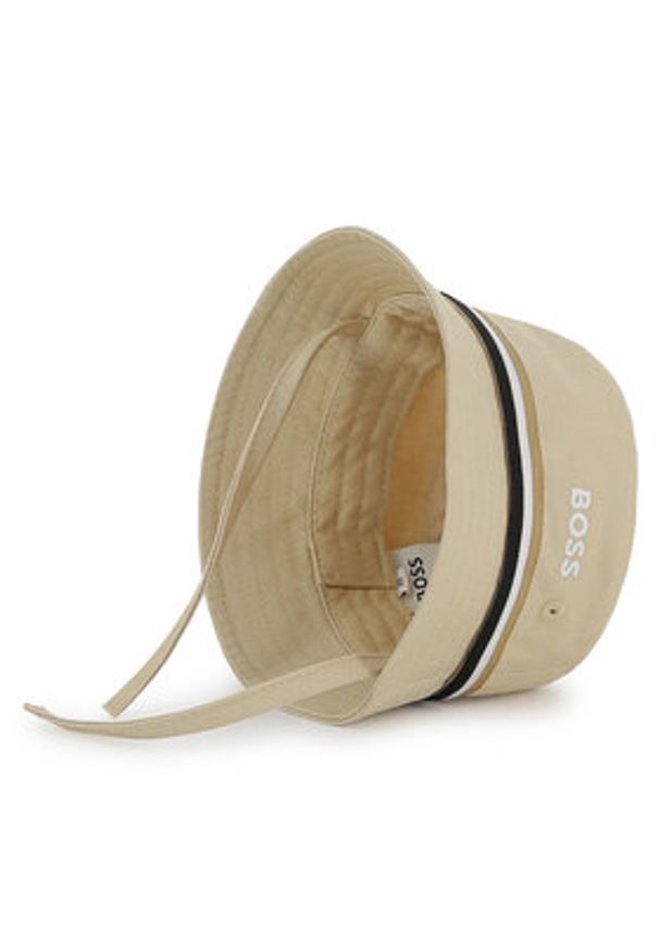 BOSS Kapelusz J53100 Beżowy. Kolor: beżowy. Materiał: bawełna