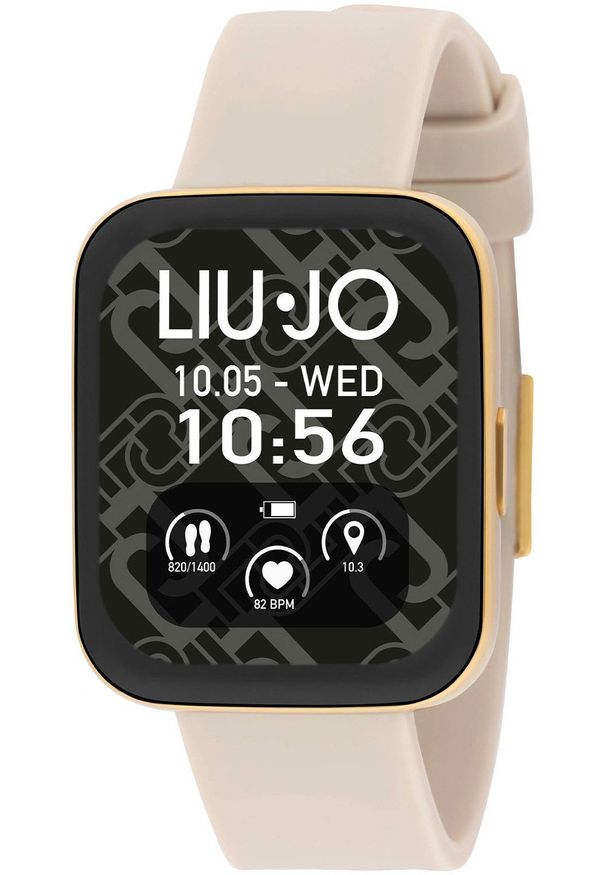 Liujo - Smartwatch damski LIU JO SWLJ094 beżowy pasek. Rodzaj zegarka: smartwatch. Kolor: beżowy