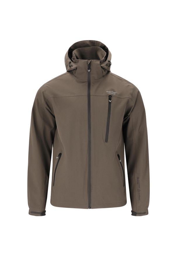 Kurtka wodoodporna Weather Report Delton. Kolor: zielony, czarny, wielokolorowy. Sport: turystyka piesza