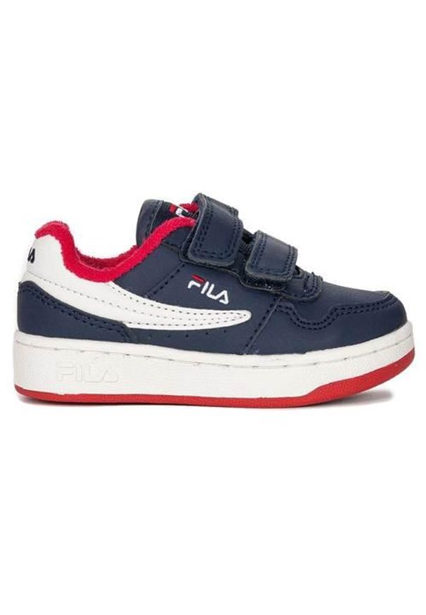 Buty do chodzenia niemowlęce Fila Arcade Velcro Infants. Zapięcie: rzepy. Kolor: niebieski. Materiał: materiał, syntetyk, tkanina. Szerokość cholewki: normalna. Sport: turystyka piesza