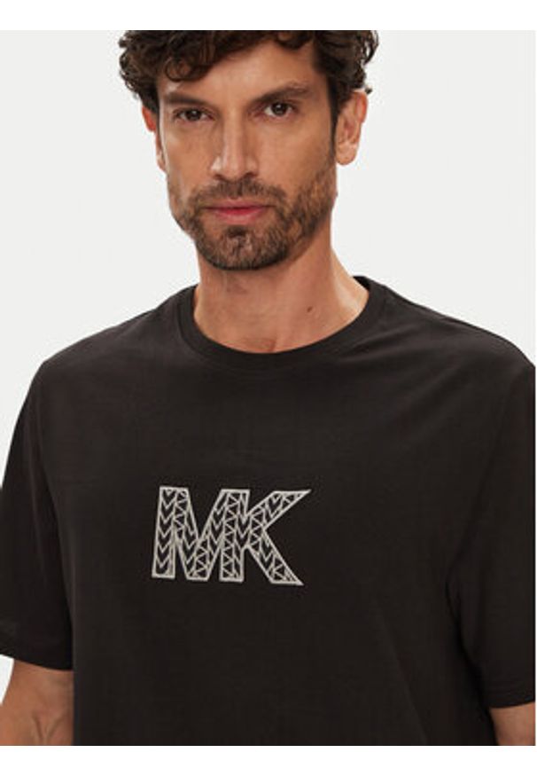 Michael Kors T-Shirt CT552LN1V2 Czarny Regular Fit. Kolor: czarny. Materiał: bawełna