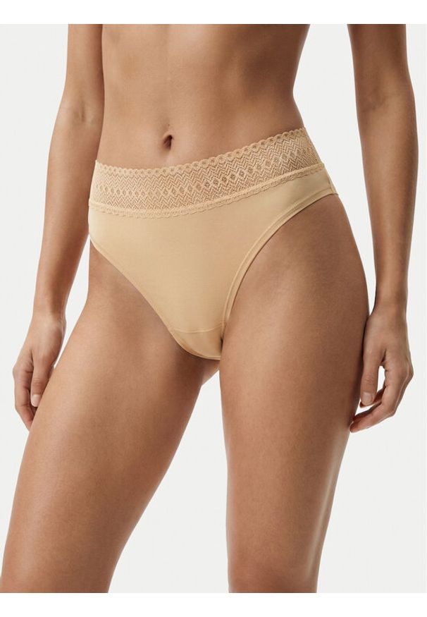 YSABEL MORA - Ysabel Mora Stringi 19493 Beżowy jasny. Kolor: beżowy. Materiał: syntetyk